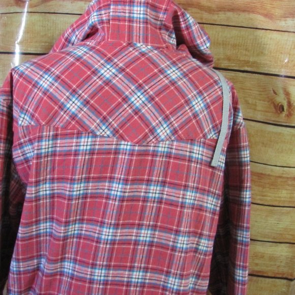 ROPER  LADIES PINK PLAID THERMAL  HOODED JACKET - Picture 4 of 9